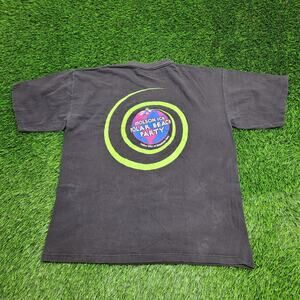 Vintage 80s Molson Ice Polar Beach Party Shirt XL 23x27 Crop